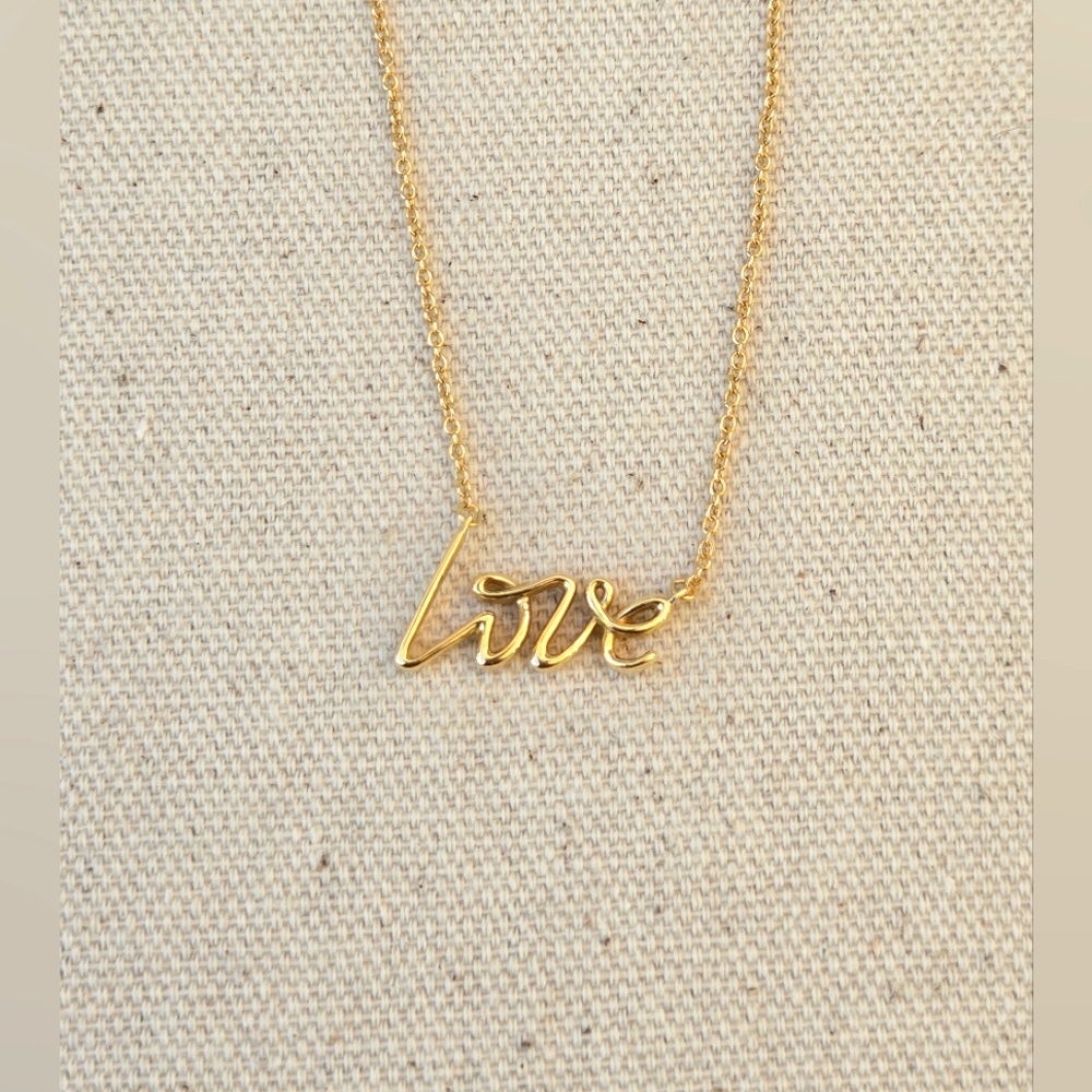 Tiffany & Co. 18K Gold Paloma’s Graffiti “Love” Necklace – Very Good Condition